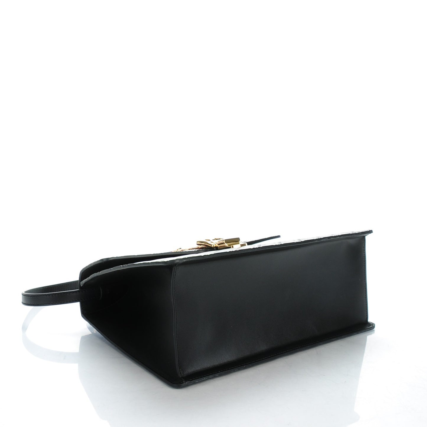 Guccissima Signature Medium Sylvie Top Handle Bag Black