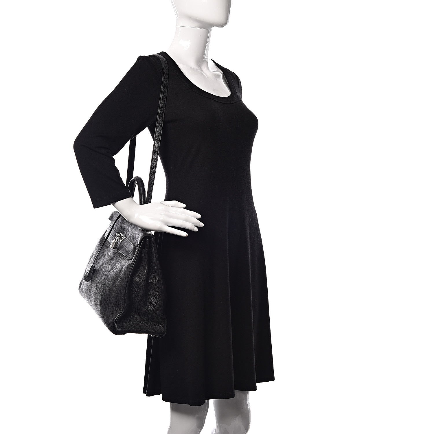 Hermes Togo Kelly Retourne 35 Black 2 of 10
