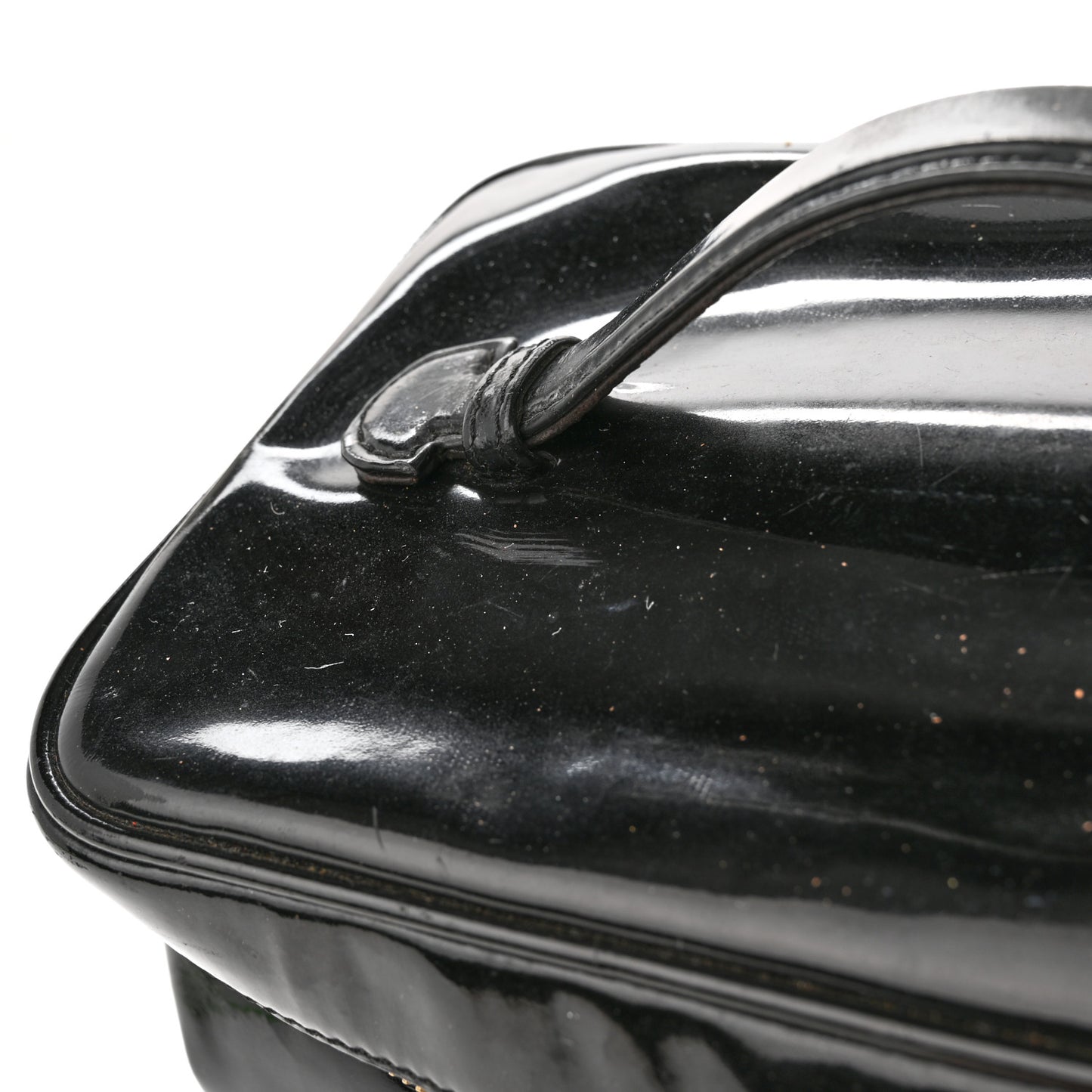 Patent Vanity Cosmetic Case Black