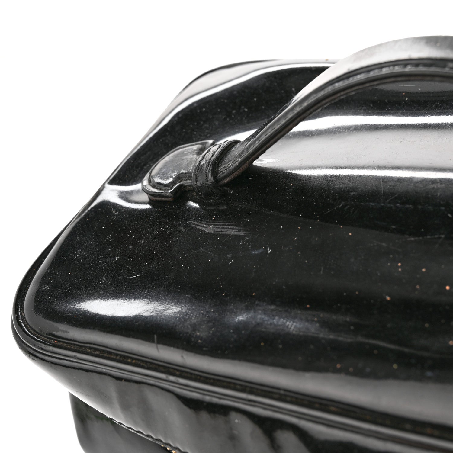 Chanel Patent Vanity Cosmetic Case Black 17 of 20