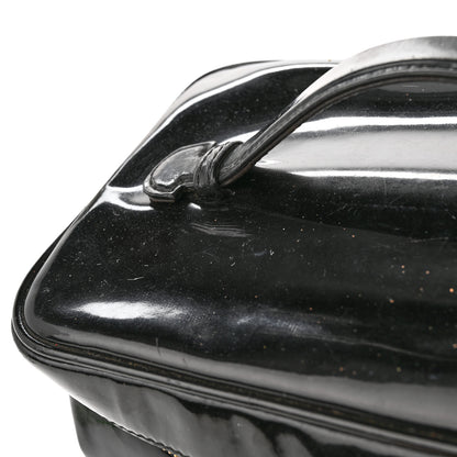 Chanel Patent Vanity Cosmetic Case Black 17 of 20