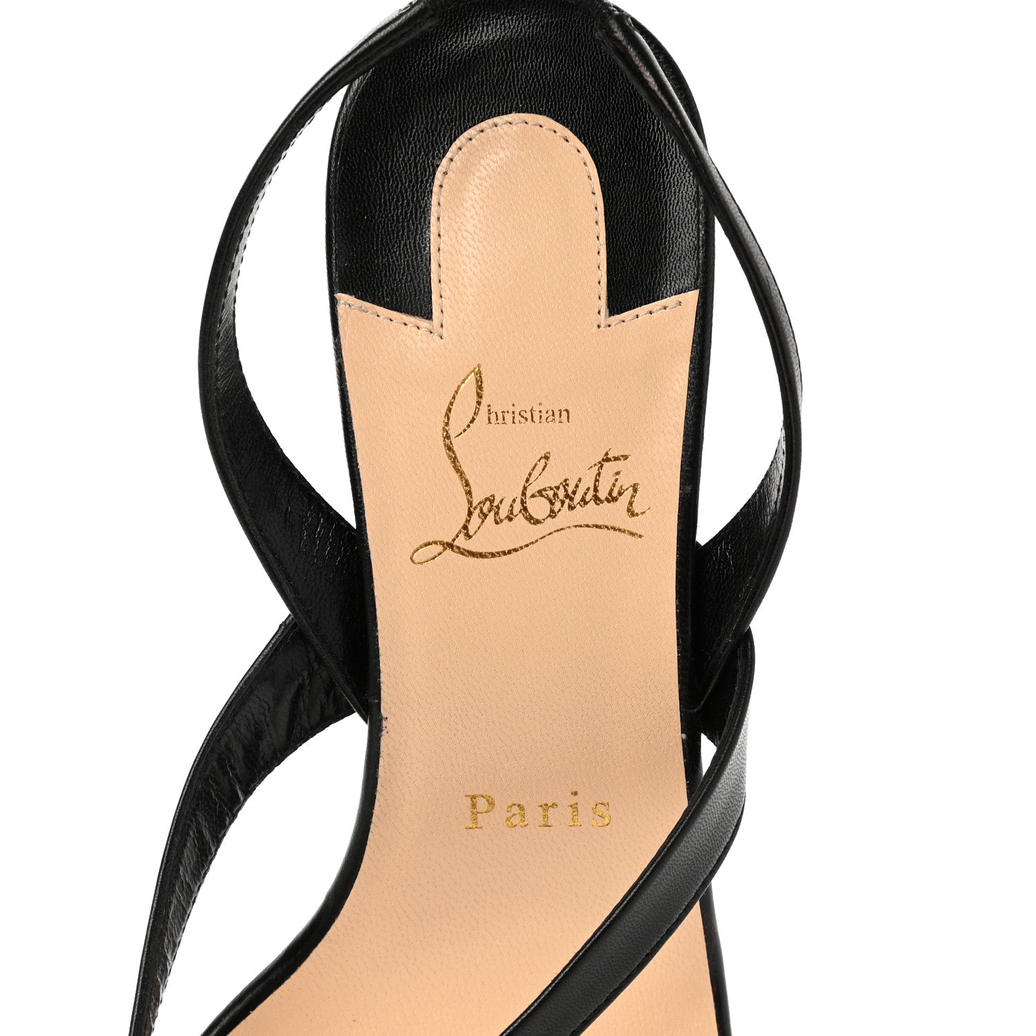Christian Louboutin Kid Taralita 55 Thong Sandals 38.5 Black 7 of 9