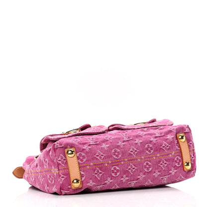 Louis Vuitton Denim Baggy PM Fuchsia 3 of 5