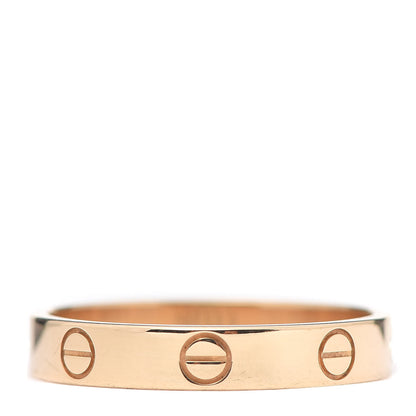 Cartier 18K Yellow Gold 3.5mm LOVE Wedding Band Ring 58 8.25 1 of 6