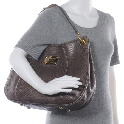 Louis Vuitton Python Galliera PM Gris 2 of 7