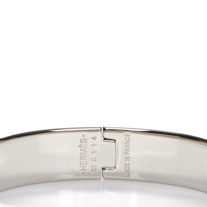Hermes Enamel Narrow Clic Clac H Bracelet PM White 3 of 5