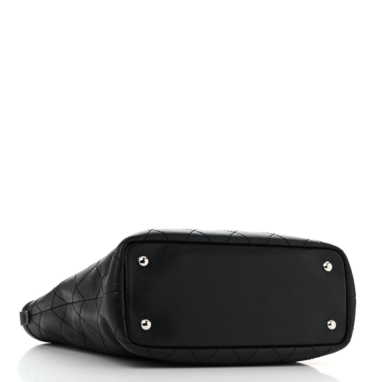 Chanel Grained Calfskin Shopping Fever Tote  Black 4 of 13