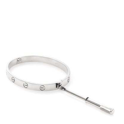 Cartier 18K White Gold LOVE Bracelet 16 4 of 5