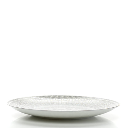Hermes Porcelain Mosaique au 24 Platine Dessert Plate 8.3 3 of 7