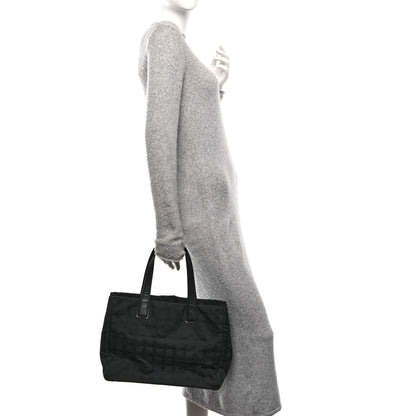 Chanel Nylon Large Travel Tote Black 2 of 10