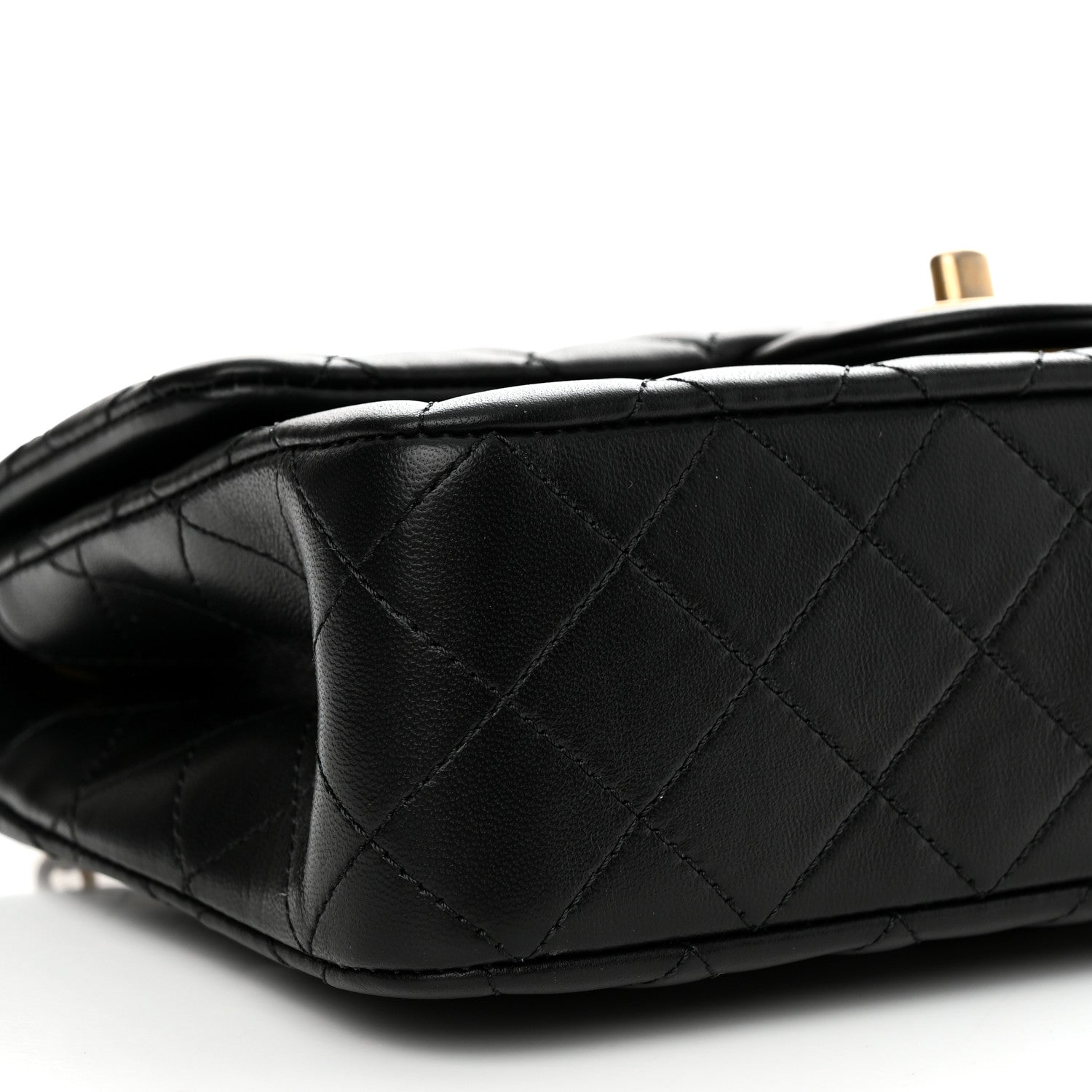 Chanel Lambskin Quilted Small Sweet Camellia Flap Black 8 of 10