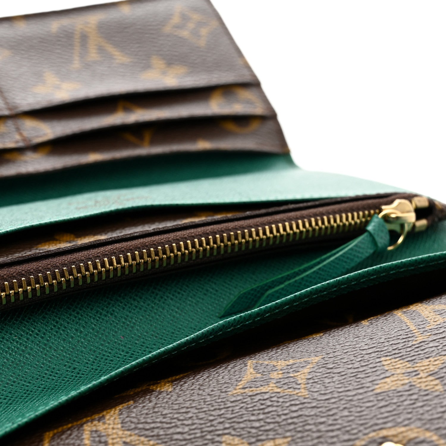 Louis Vuitton Monogram Emilie Wallet Vert 7 of 8