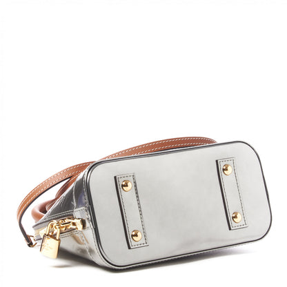 Louis Vuitton Vernis Alma BB Gris Metal 4 of 8