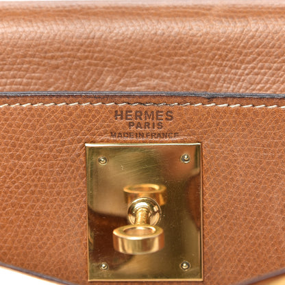 Hermes Courchevel Kelly Retourne 28 Gold 8 of 19