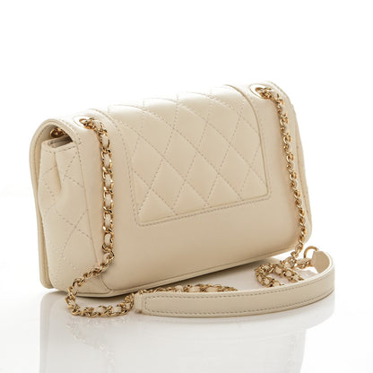 Chanel Sheepskin Quilted Small Vintage Mademoiselle Flap Light Beige 3 of 7