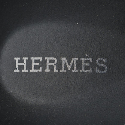 Hermes Calfskin Womens Chypre Sandals 38 Black 9 of 10