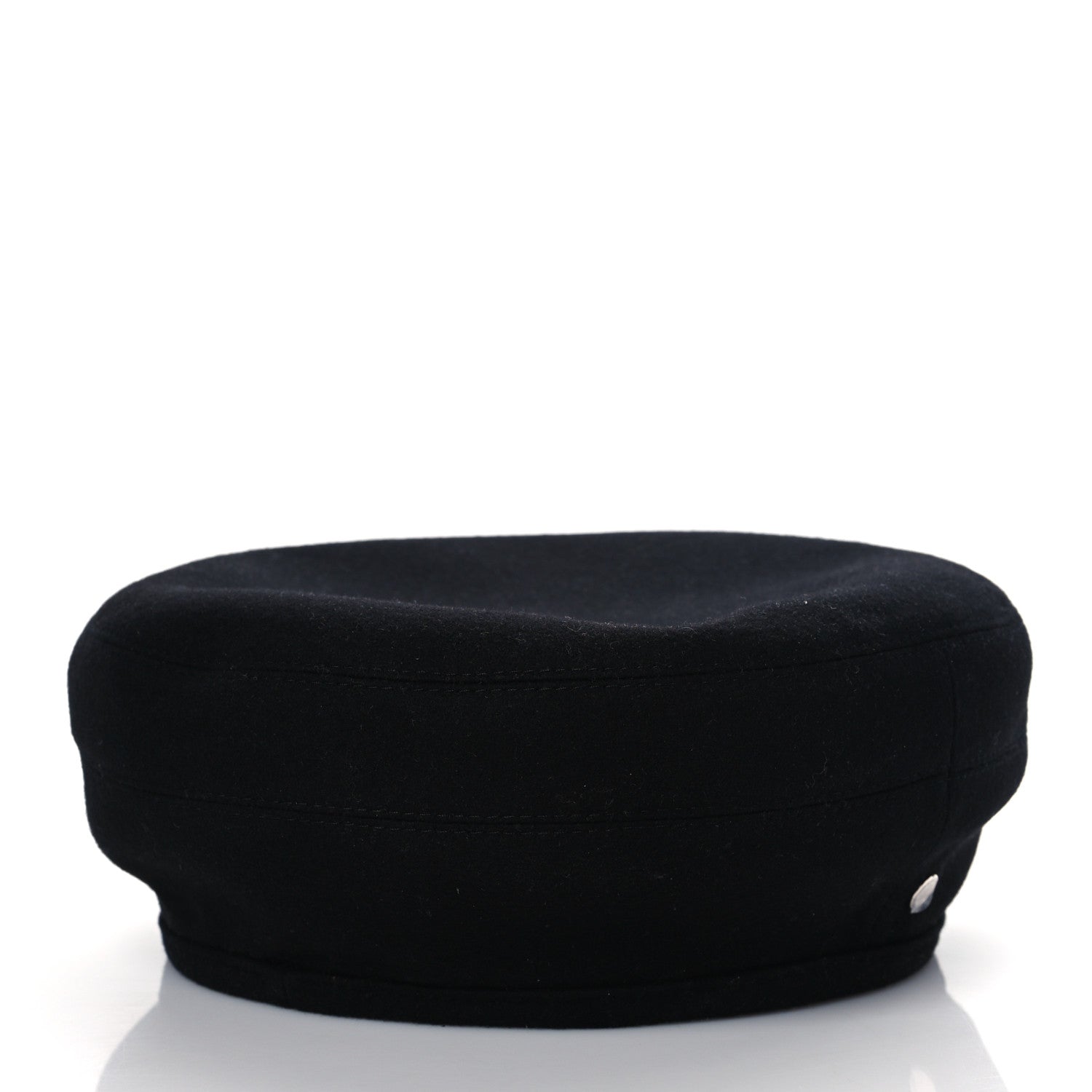 Hermes Cashmere Saint Honore Drap Beret 57 Black 4 of 7