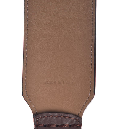 Fendi Calfskin FF 1974 Embossed Strap You Brown 4 of 4