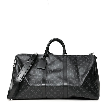 Louis Vuitton Monogram Eclipse Keepall Bandouliere 55 1 of 13