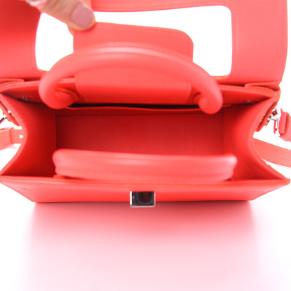 Christian Dior Grained Calfskin Mini Diorever Flap Fluorescent Goji Pink 5 of 11