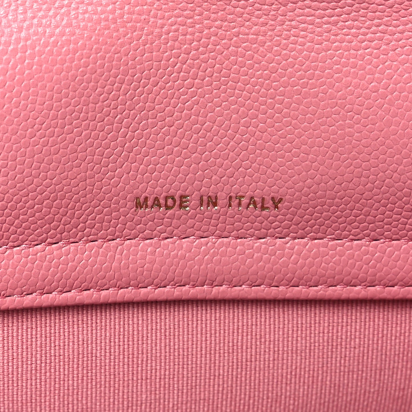 Caviar Quilted Flap Phone Holder With Chain Pink