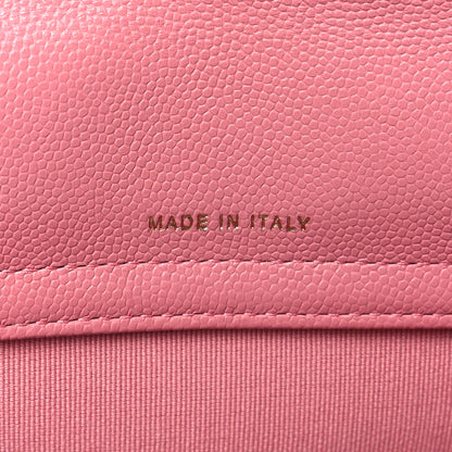 Chanel Caviar Quilted Flap Phone Holder With Chain Pink 7 of 11