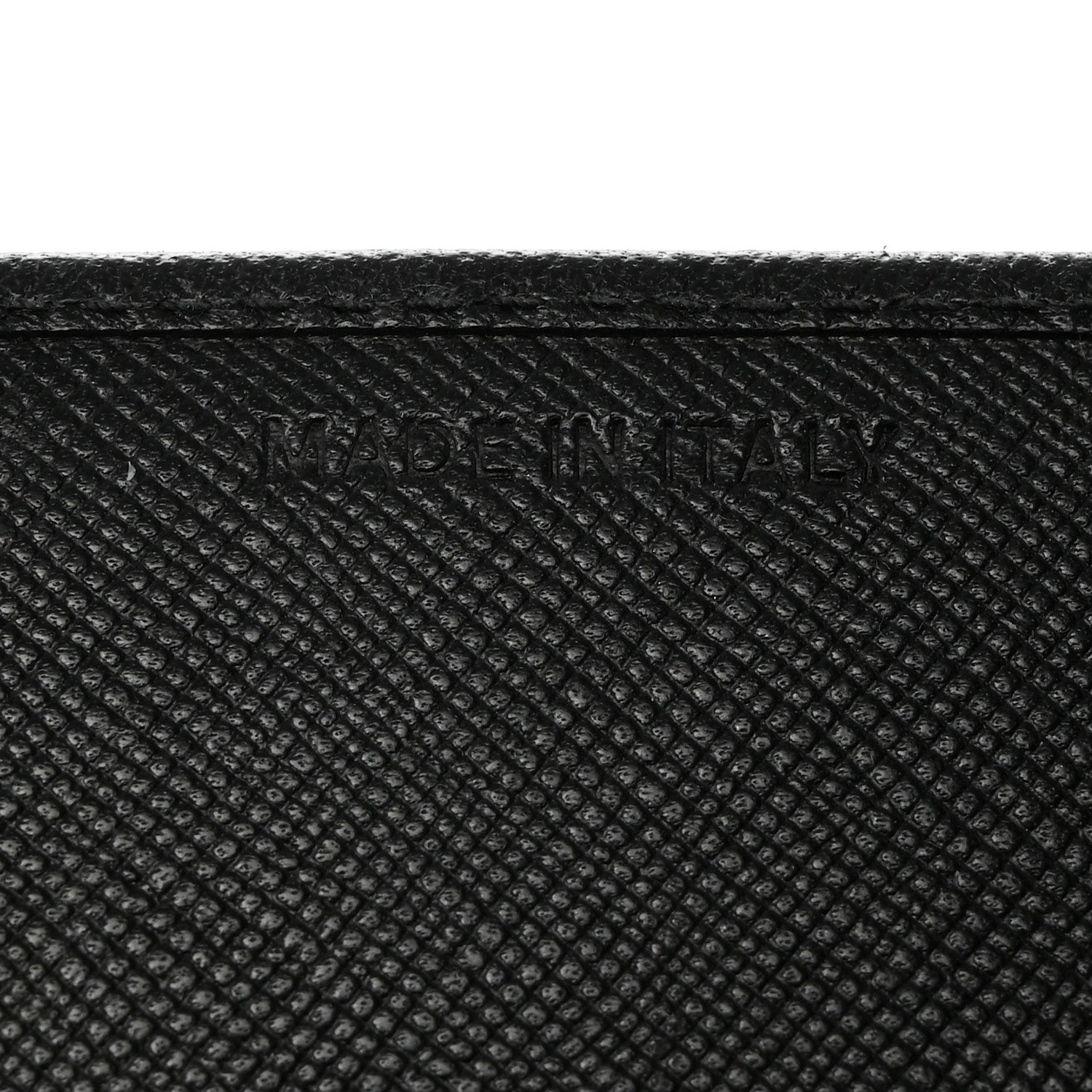 Prada Saffiano Triangle Continental Flap Wallet Black 7 of 8