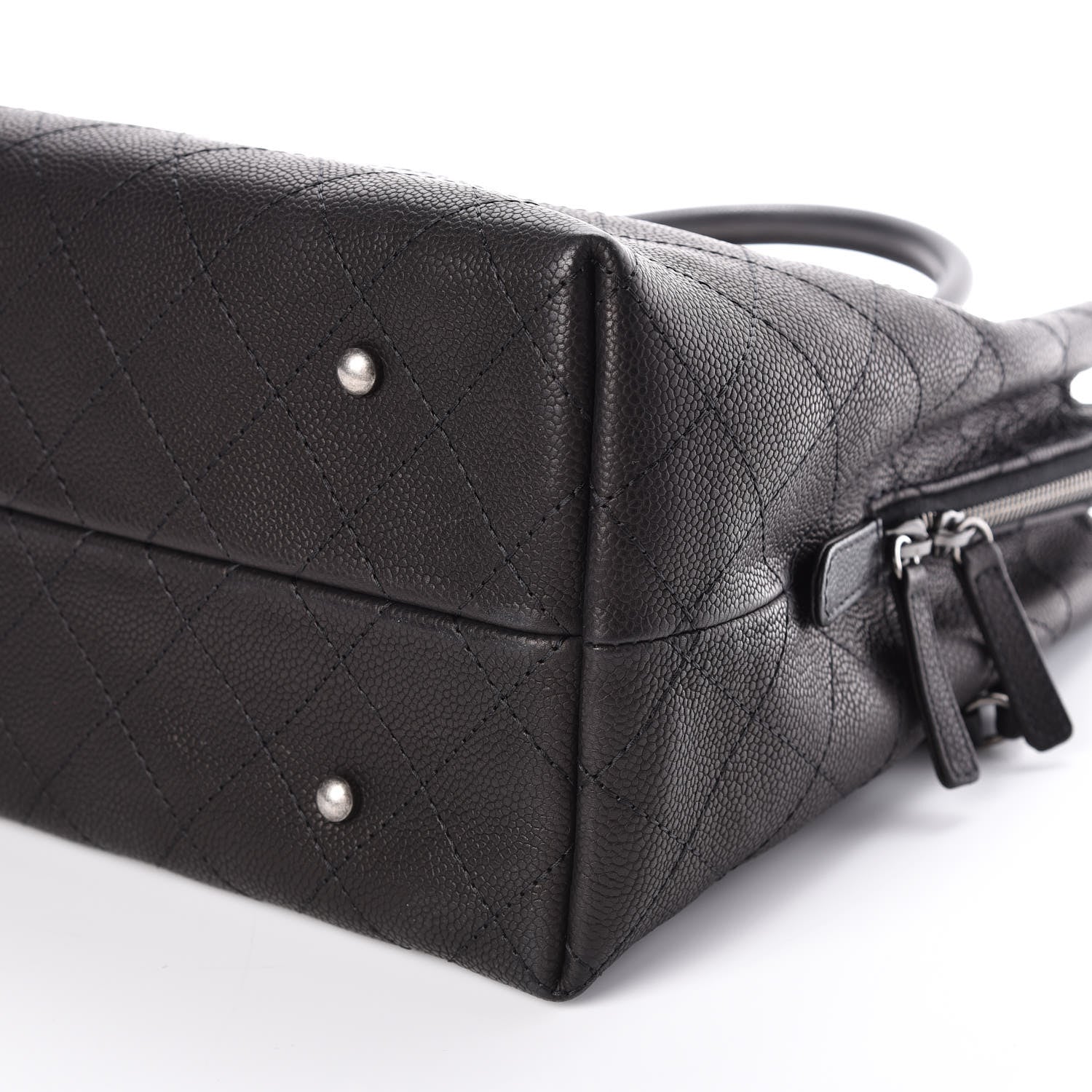Chanel Grained Vegetal Calfskin Urban Shopping Tote Black 7 of 10