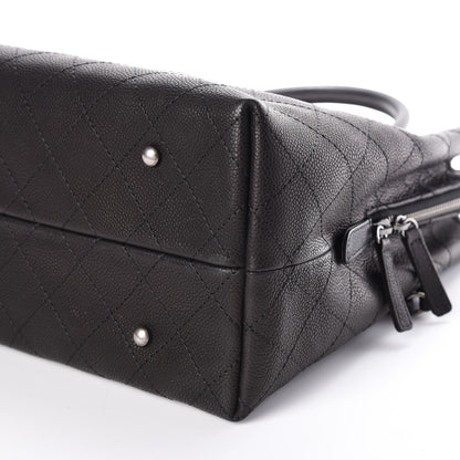Chanel Grained Vegetal Calfskin Urban Shopping Tote Black 7 of 10
