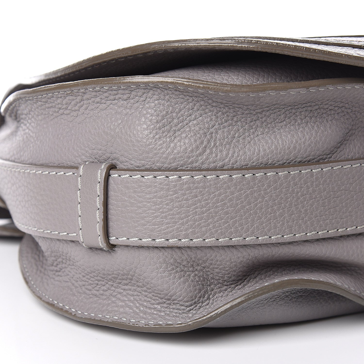 Chloe Calfskin Medium Marcie Round Crossbody Bag Cashmere Grey 11 of 15