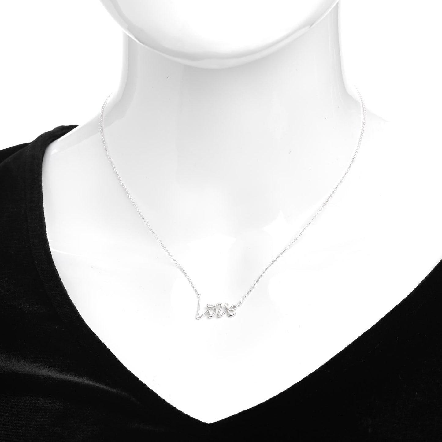 Sterling Silver Paloma Picasso Graffiti Love Pendant Necklace