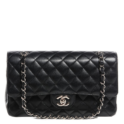 Chanel Caviar Quilted Medium Double Flap Black 1 of 8