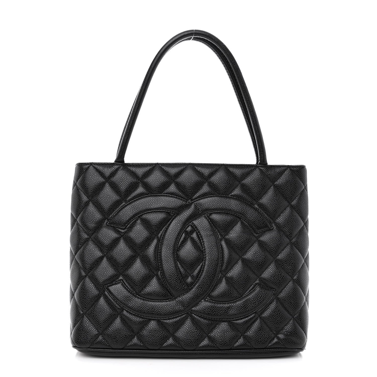Chanel Caviar Quilted Medallion Tote Black 1 of 8