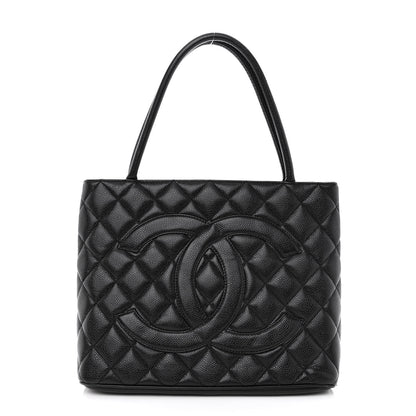 Chanel Caviar Quilted Medallion Tote Black 1 of 8