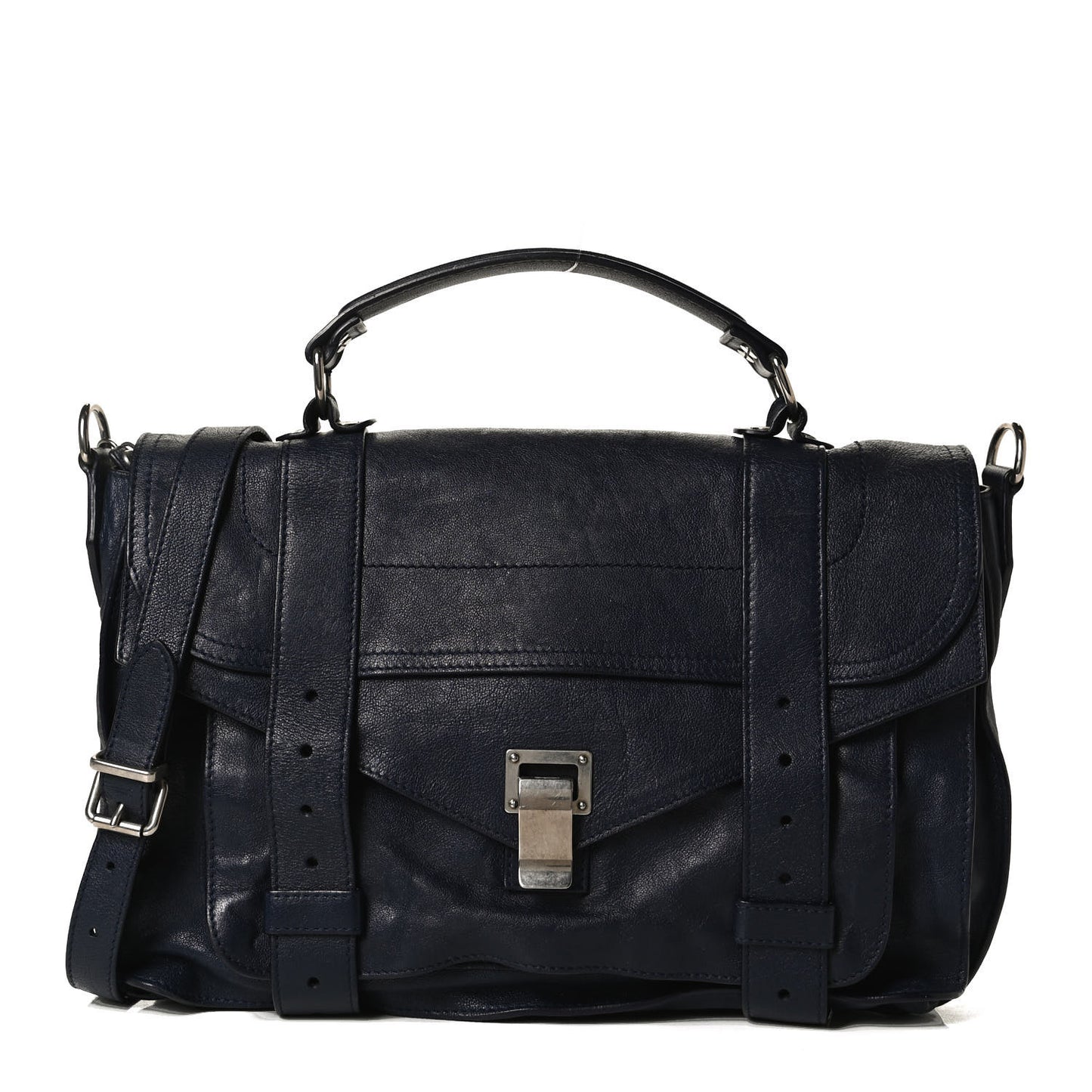 Lambskin Medium PS1 Satchel Navy