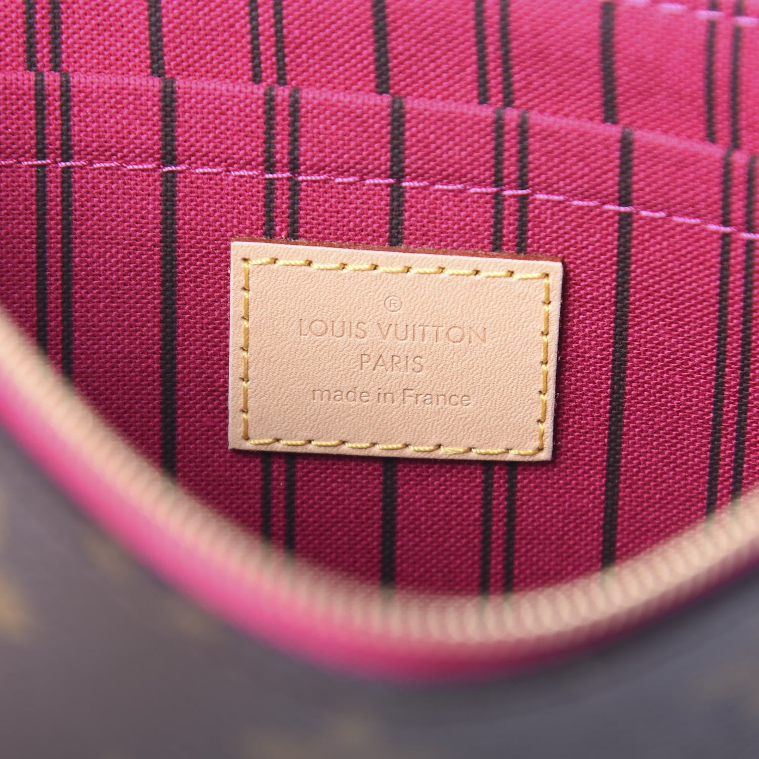 Louis Vuitton Monogram Neverfull MM GM Pochette Pivoine 6 of 9