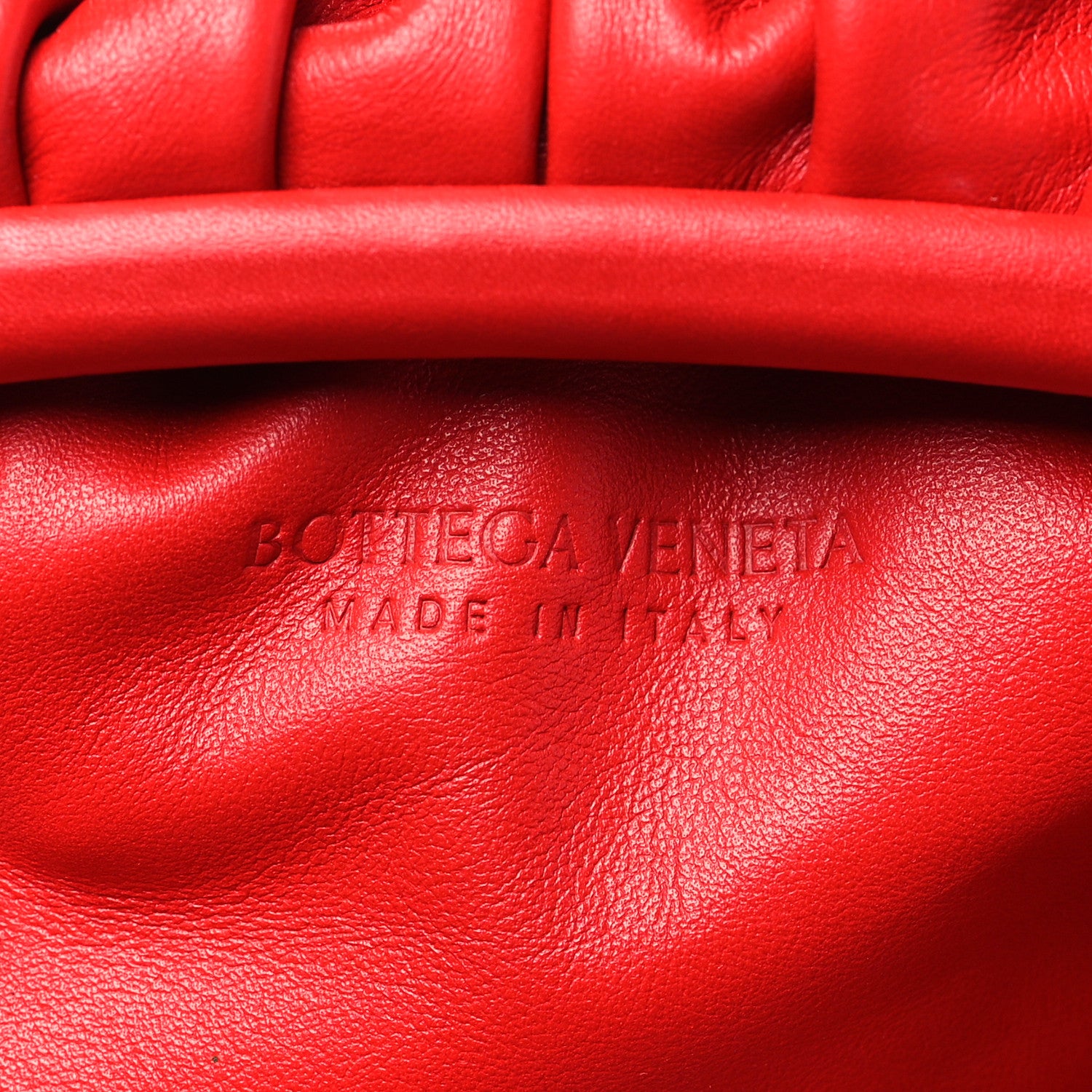 Bottega Veneta Smooth Butter Calf The Pouch Oversized Clutch Bright Red 6 of 11