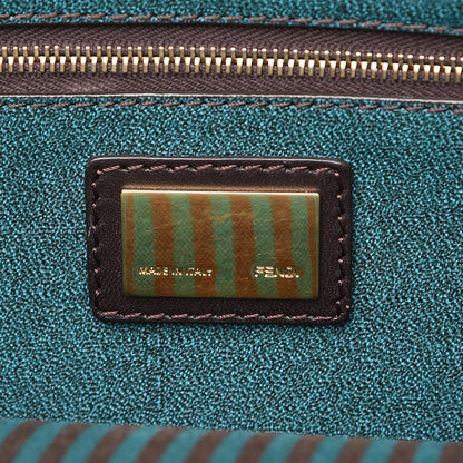 Fendi Zucca Spalmati Small Roll Tote Tobacco Lago 6 of 7