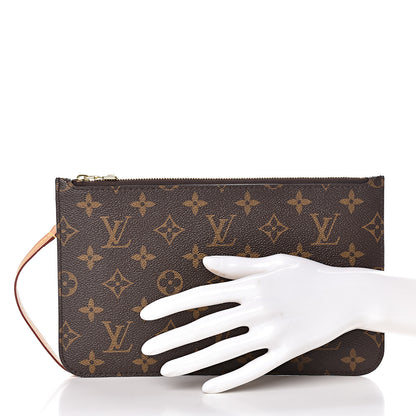 Louis Vuitton Monogram Neverfull MM GM Pochette 2 of 8