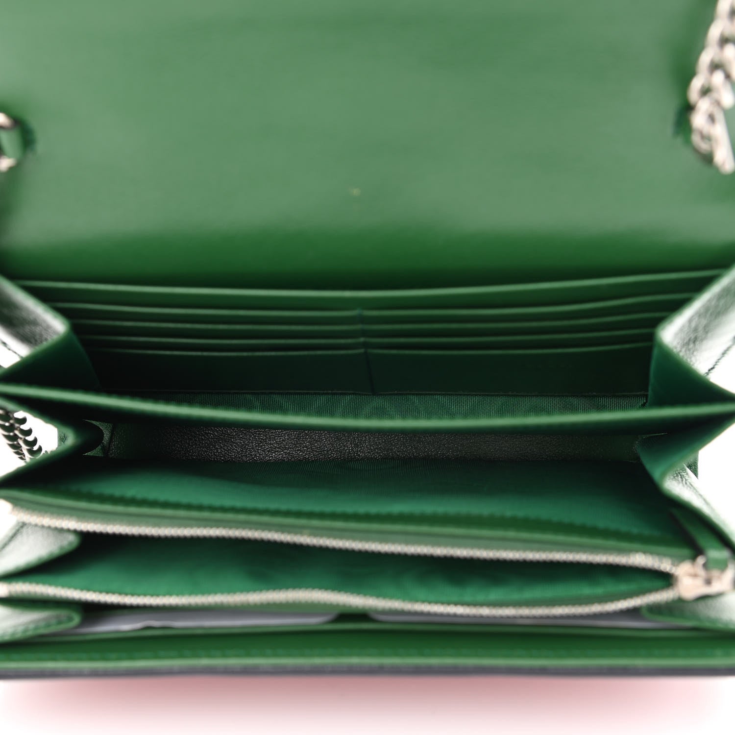 Gucci Monogram Multicolor Matelasse Diagonal GG Marmont Chain Wallet Red Blue Pink Green 5 of 11
