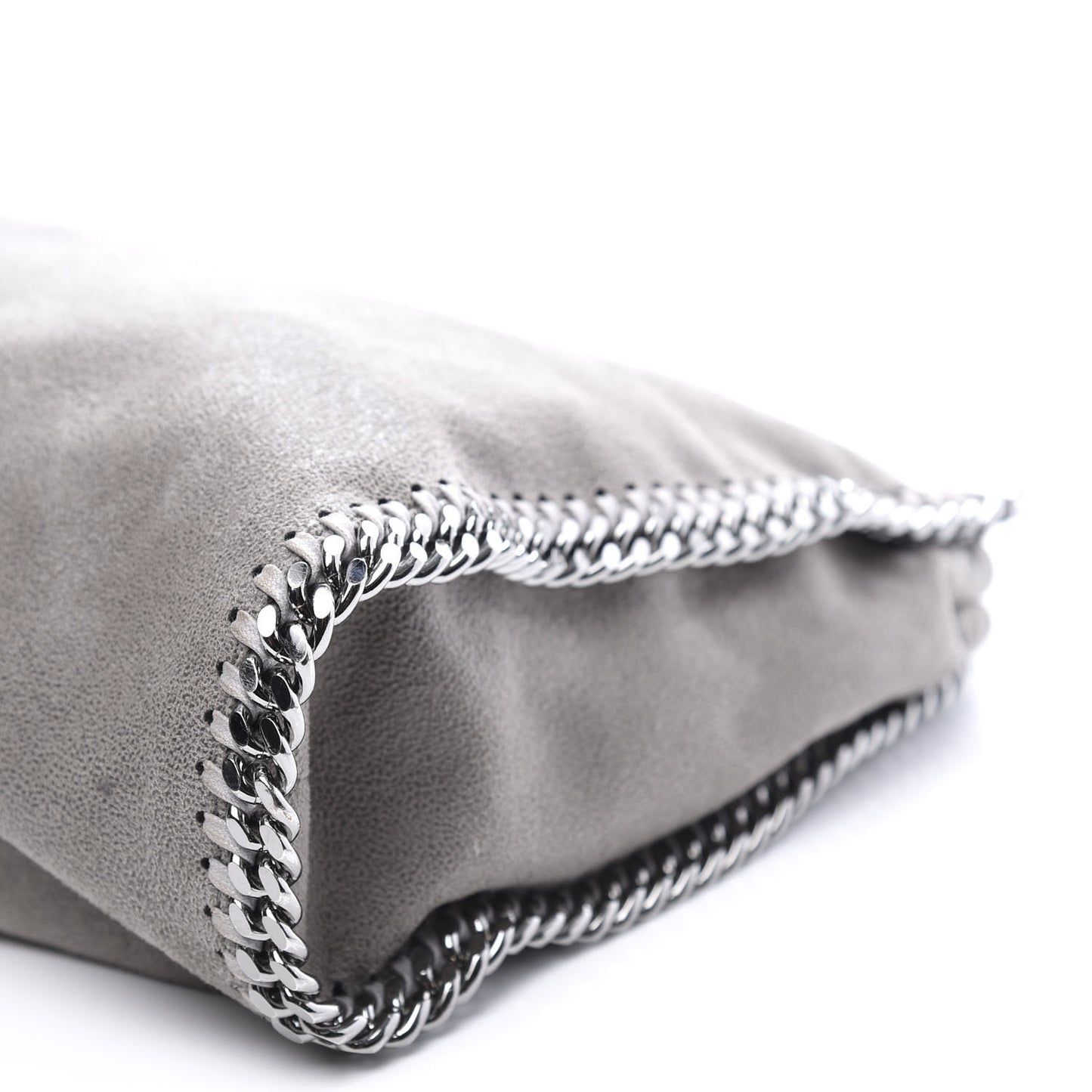 Shaggy Deer Small Falabella Tote Light Grey