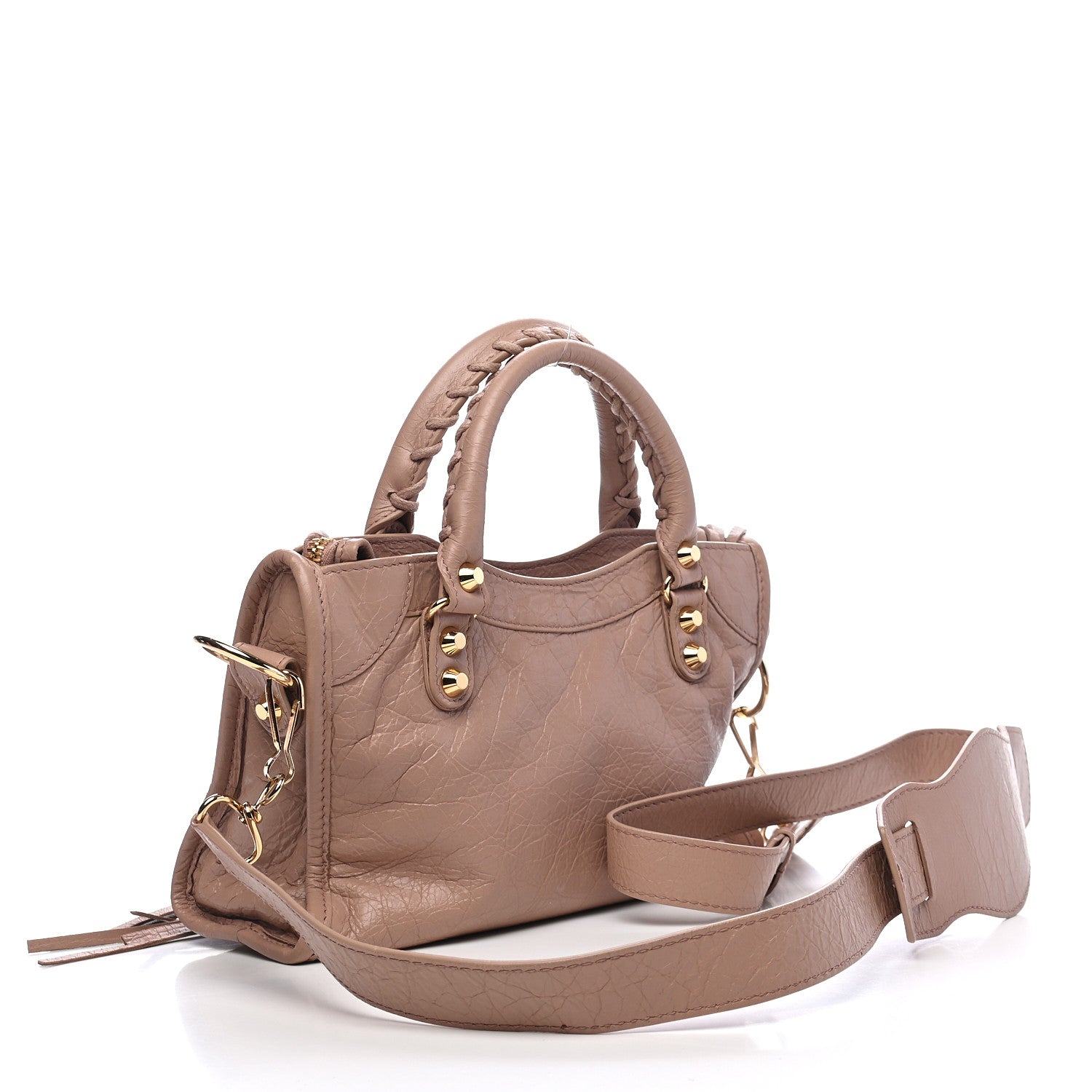 Balenciaga Agneau Classic Gold Hardware Mini City Rose Des Sables 2 of 10