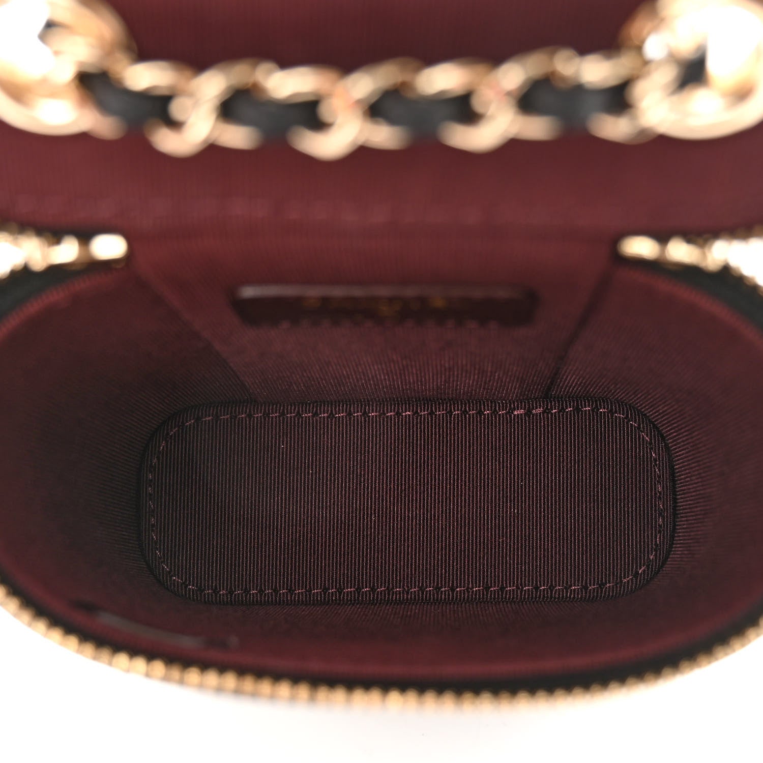 Chanel Caviar Quilted Small Vertical Coco Beauty Vanity Case With Chain Black 5 of 10