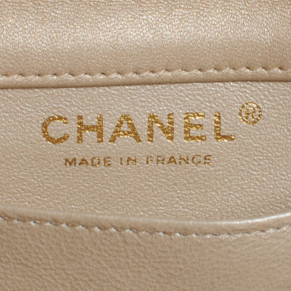 Chanel Lambskin Quilted Extra Mini Flap Light Gold 6 of 8