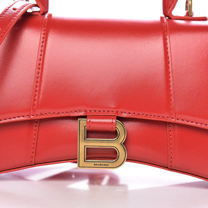 Balenciaga Shiny Box Calfskin Hourglass Top Handle Bag XS Bright Red 9 of 9