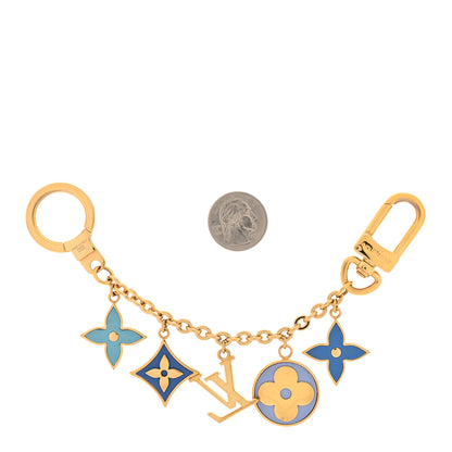 Louis Vuitton LV Lively Key Chain Bag Charm Blue Multicolor 2 of 3