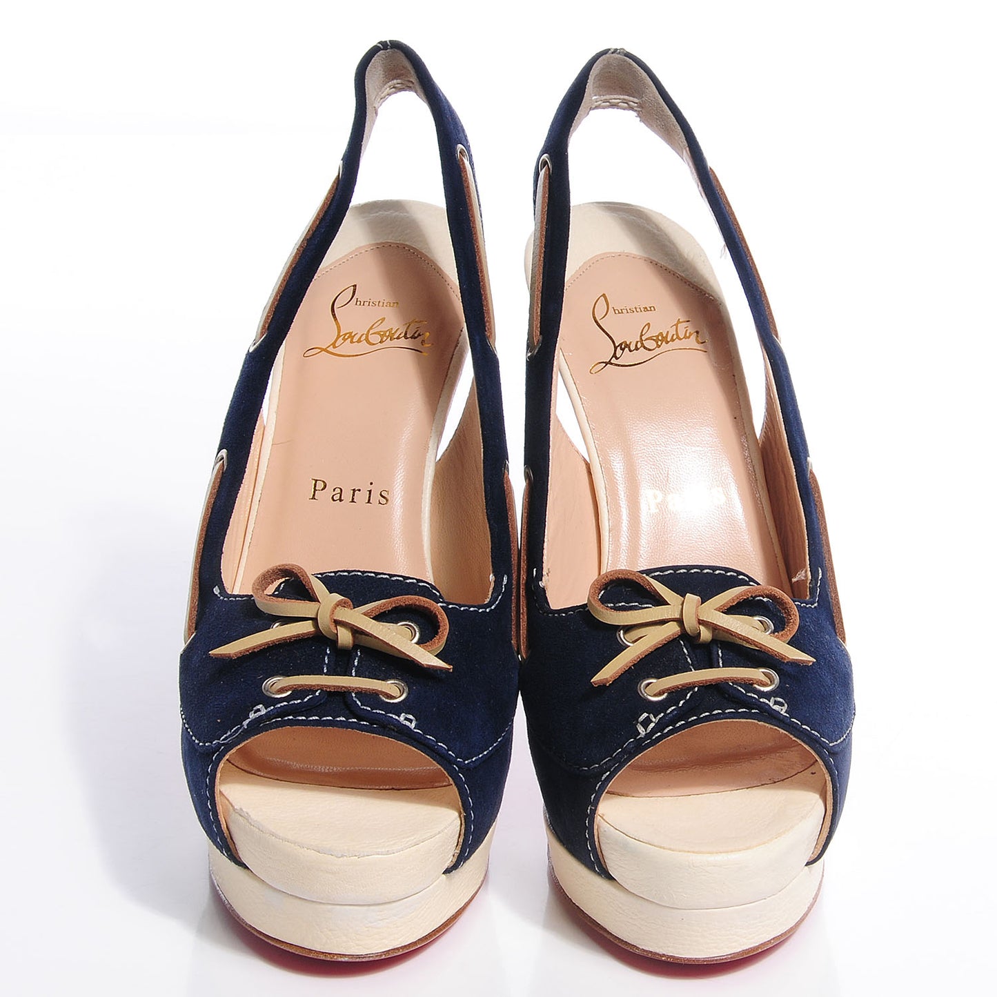 Suede Jefferson Plato 140 Pumps 36.5 Navy