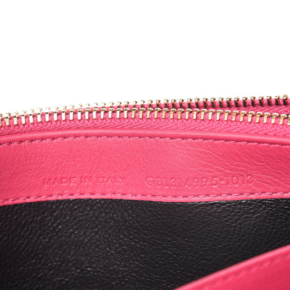 Saint Laurent Calfskin Classic Y Ligne Wallet Fuchsia 7 of 10