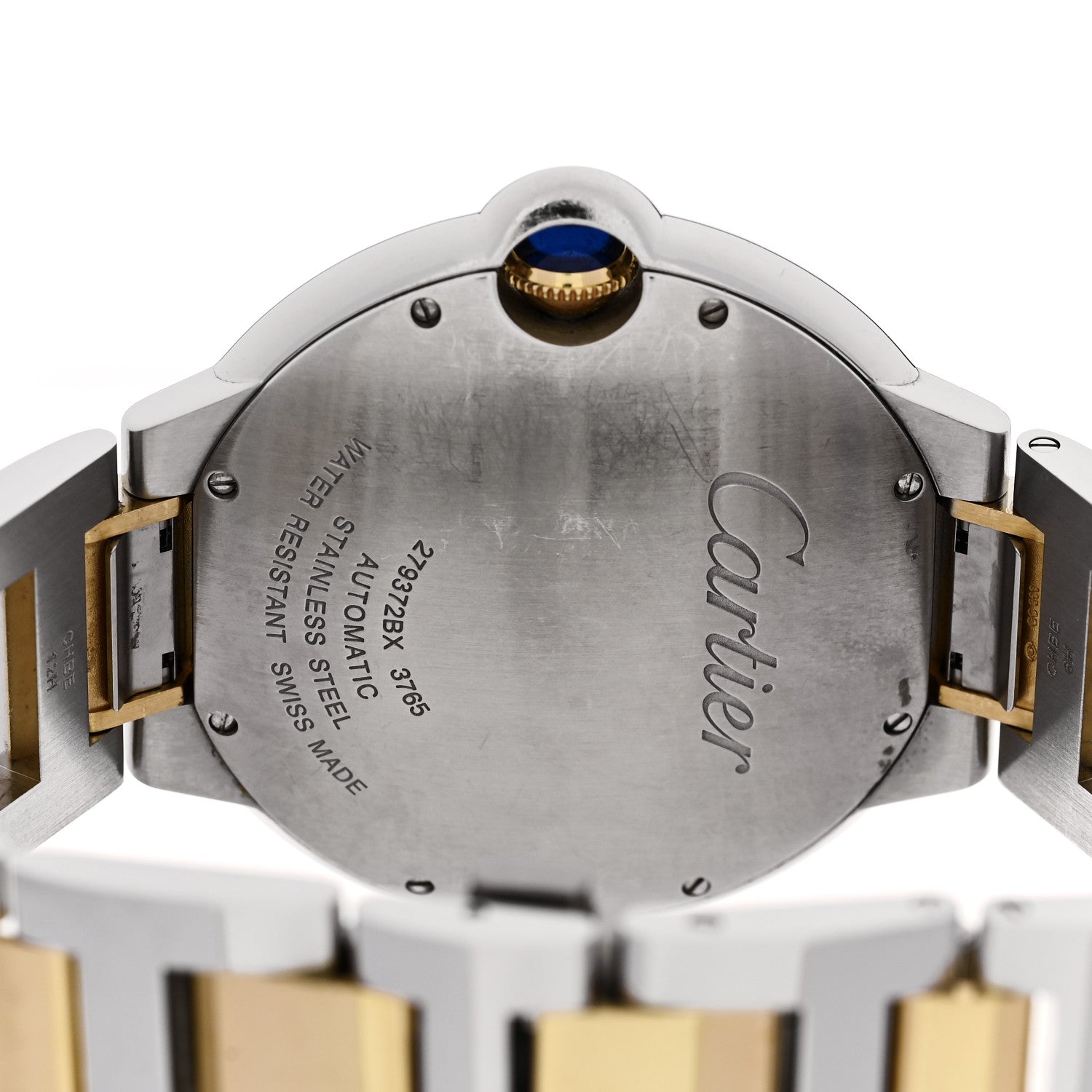 Cartier Stainless Steel 18K Yellow Gold 42mm Ballon Bleu De Cartier Automatic Watch 4 of 5