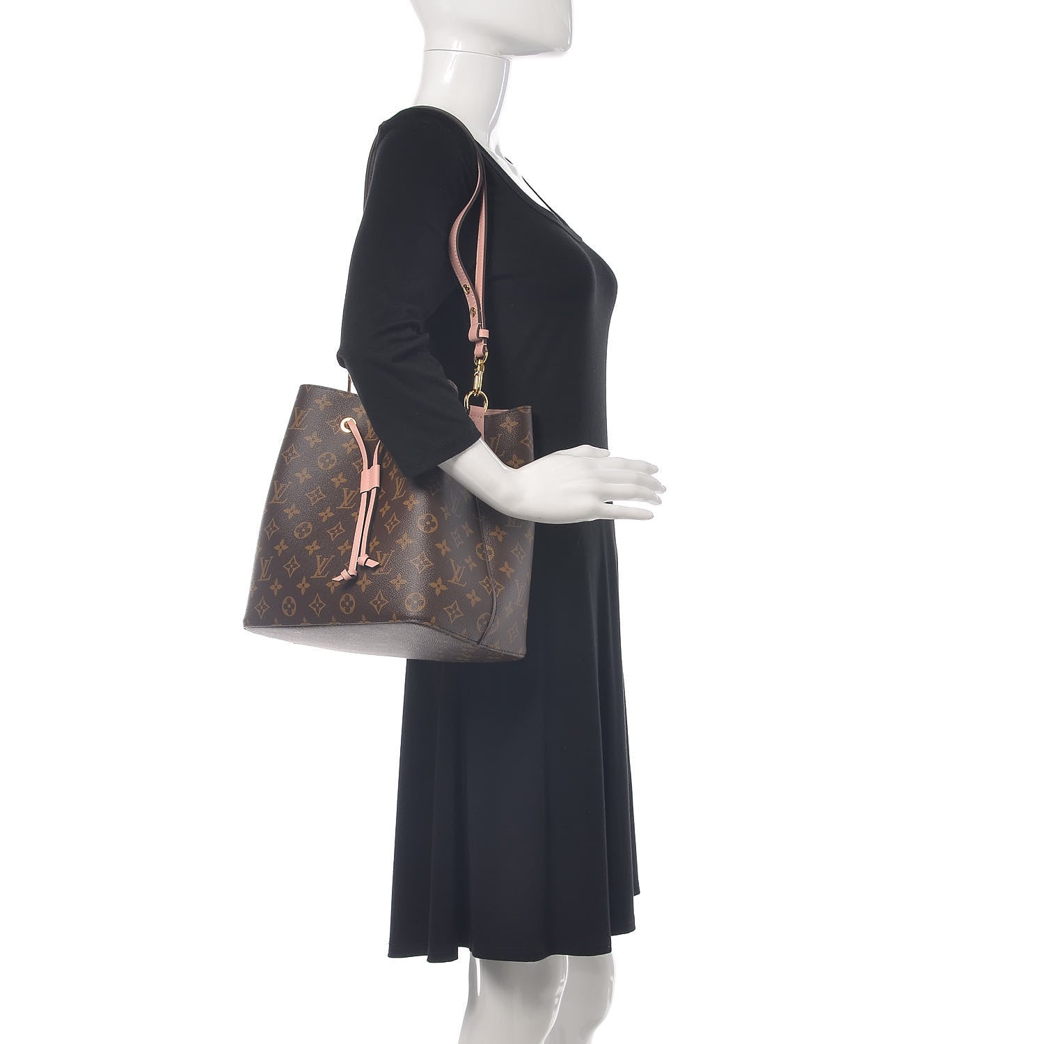 Louis Vuitton Monogram Neonoe MM Rose Poudre 2 of 9
